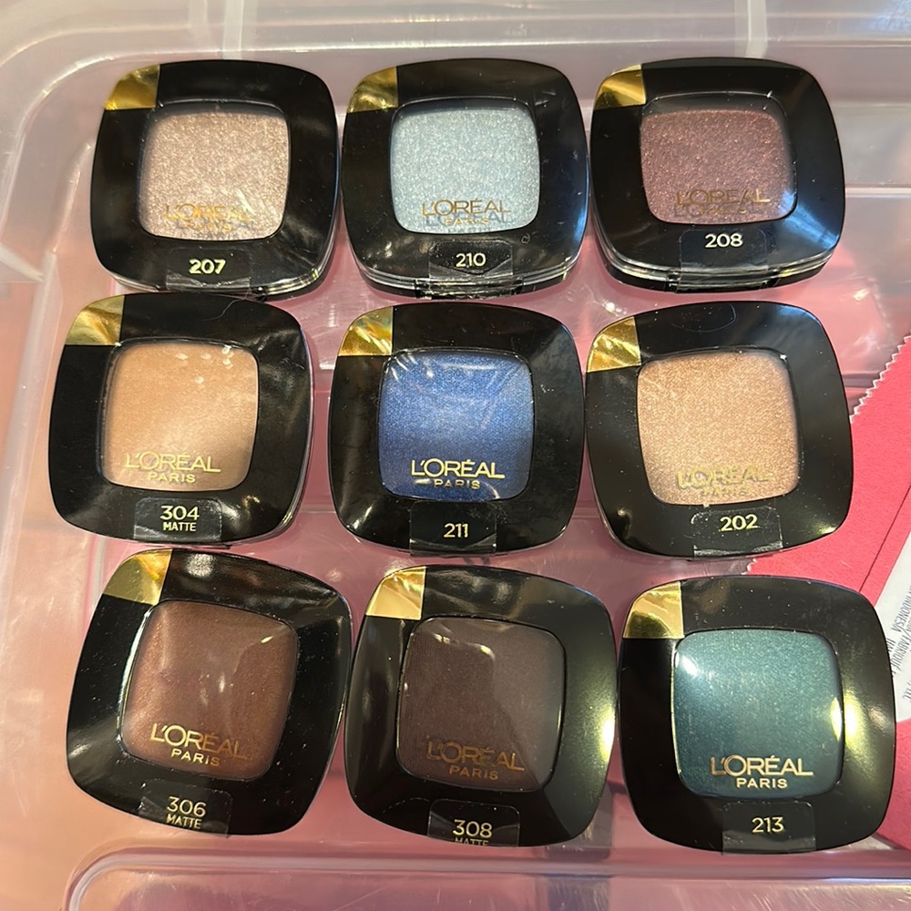 Bundle#88 9 loreal eyeshadow singles new - Picture 1 of 1